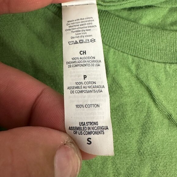 Lucky Green Bella Canvas Short Sleeve Graphic T Shirt Small Casual - Picture 4 of 4